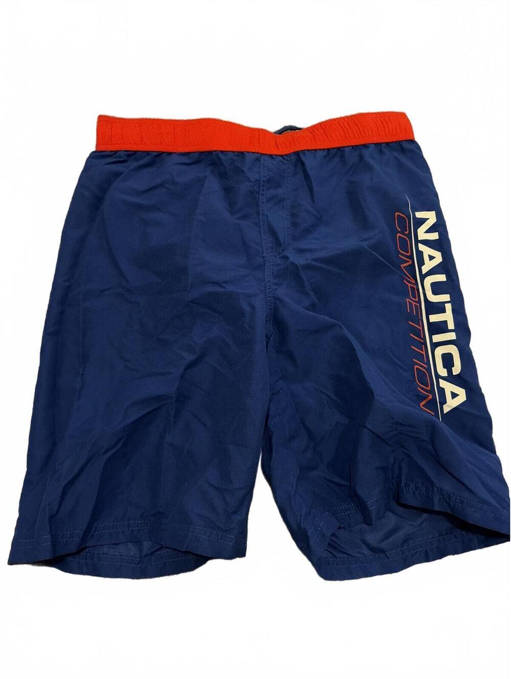 Nautica Kids Boys Competition Swim Shorts XL Blue Red